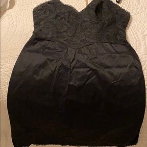Black slip dress